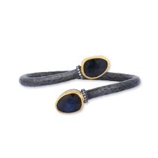 Lika Behar 24kt Yellow Gold Over Oxidized Sterling Silver 'Kathy" Bracelet