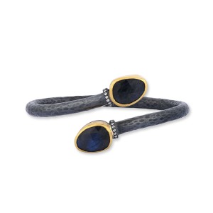 Lika Behar 24kt Yellow Gold Over Oxidized Sterling Silver 'Kathy" Bracelet