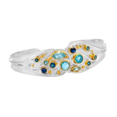 Michou Sterling Silver  And 22k Gold Vermeil Cuff