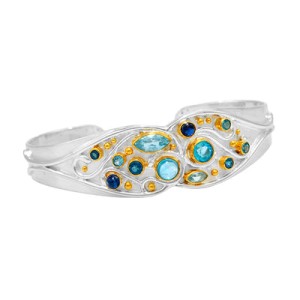 Michou Sterling Silver  And 22k Gold Vermeil Cuff