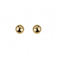 14kt Yellow Gold Over Silver 8mm Ball Stud Earrings