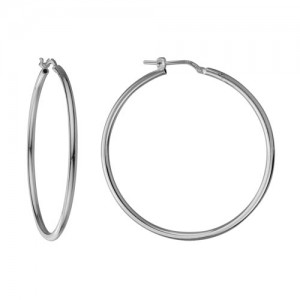 Sterling Silver Extra-large Hoop Earrings
