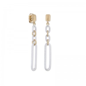 Lika Behar Sterling Silver And 22kt Yellow Gold "Chill-Link" Earrings