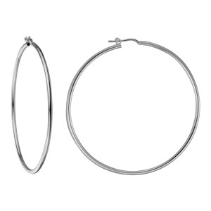 Sterling Silver Extra Large Hoop Earrings