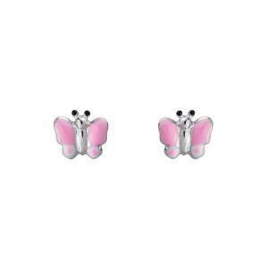 Sterling Silver Child's Butterfly Earrings