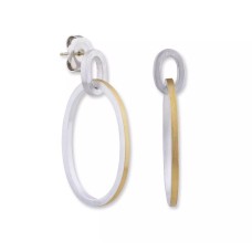 Lika Behar 24kt Yellow Gold Fusion And Sterling Silver "Caroline" Earrings