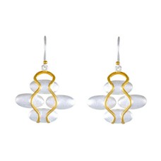 Michou Sterling Silver And 22kt Vermeil Dangle Earrings