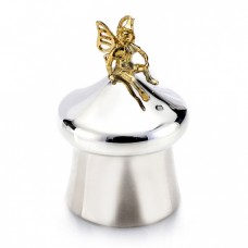 The Prince Co. Sterling Silver And 24kt Gilded Tooth Fairy Keepsake Box For Baby/child.