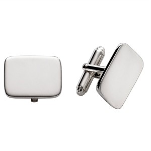 Sterling Silver 14mm X 19mm Rectangular Cufflinks