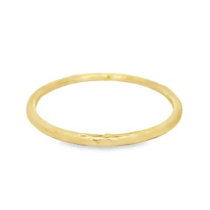 Estate Roberto Coin Martellato 18kt Yellow Gold Slip-on 