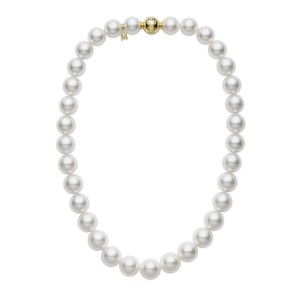 Estate Mikimoto 18" Graduated South Sea Pearl Necklace