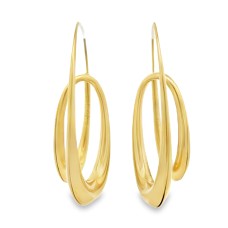 Estate Michael Good 18kt Yellow Gold Baroque Earrings