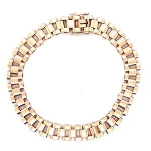 Estate Mid-Century Finnish 14kt Yellow Gold Link Bracelet
