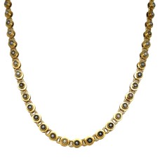 Estate Victorian 14kt Yellow Gold 1/2 Seed Pearl Necklace