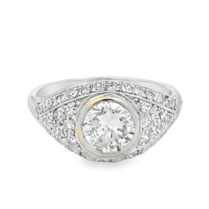 Estate Art Deco Platinum Diamond Ring