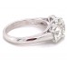 Platinum Three-stone Round Diamonds Engagement Ring
