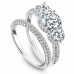 Noam Carver 14kt White Gold Triple-halo Diamond Engagement Ring Mounting