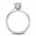 Noam Carver 14kt White Gold Solitaire Engagement Ring Mounting