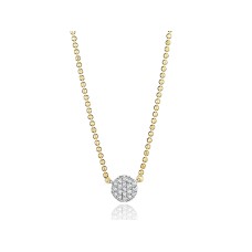 Phillips House 14kt Yellow Gold "Micro Infinity" Diamond Cluster Necklace